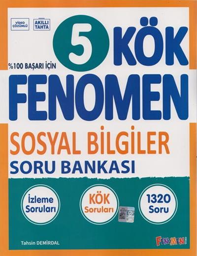 5. Sınıf Sosyal Bilgiler Kök Soru Bankası Fenomen Yayıncılık 9786255856838