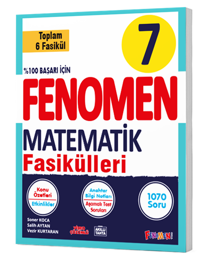 7. Sınıf Matematik Fenomen Fasikül Seti 6 Kitap Takım