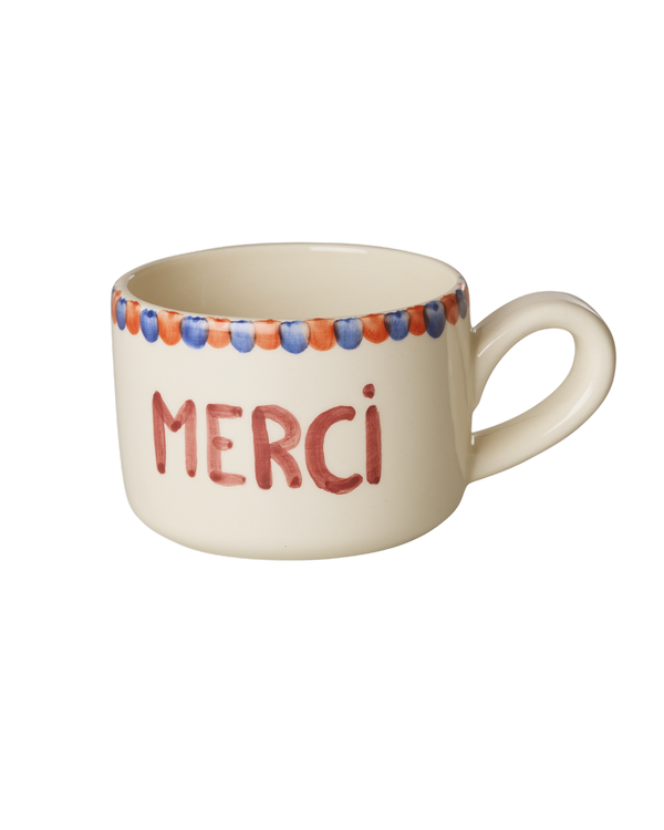 El Yapımı Seramik Kupa - Merci