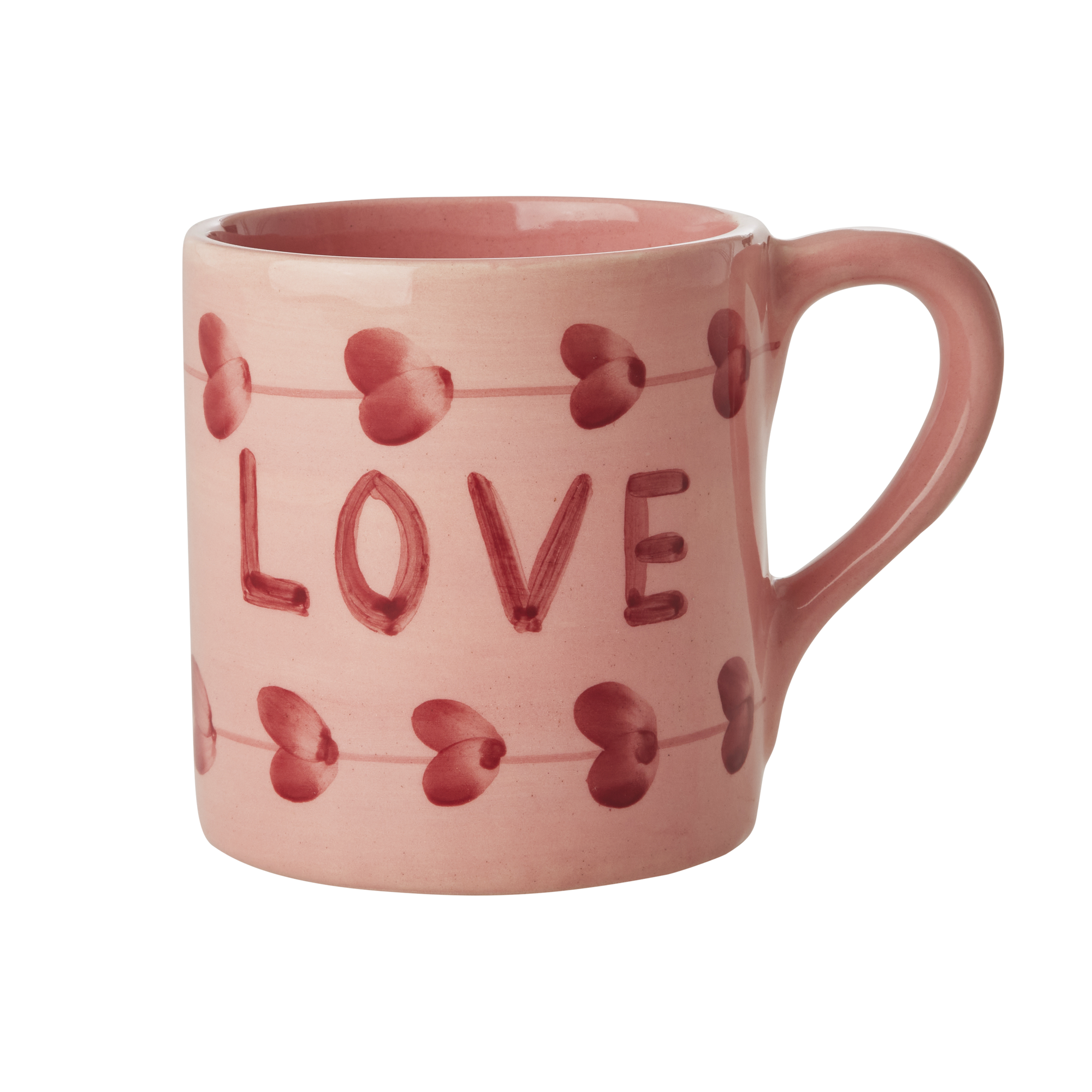 El Yapımı Seramik Mug - Love