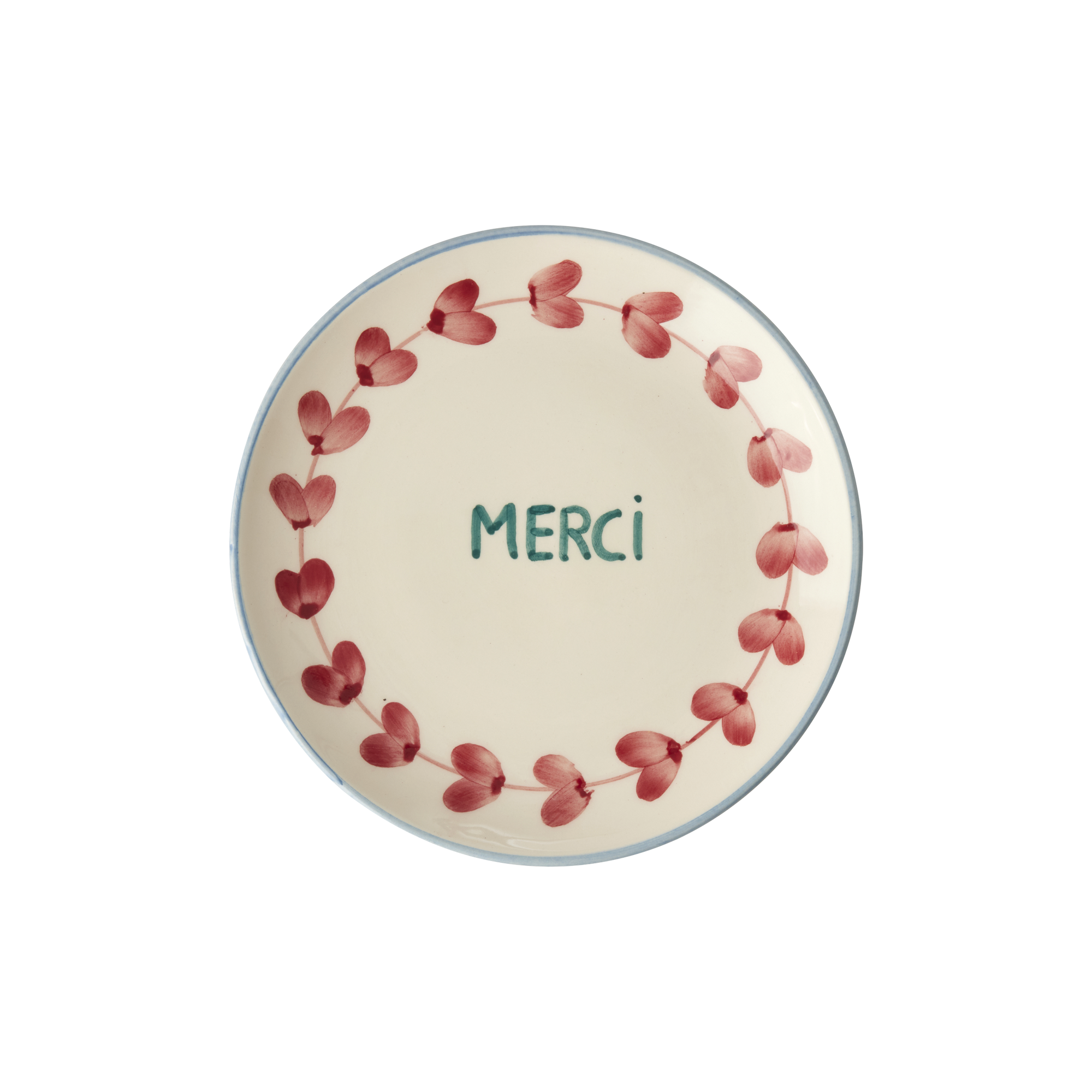El Yapımı Seramik Tatlı Tabağı - Merci
