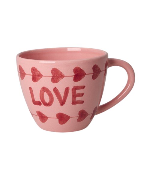 El Yapmı Seramik Jumbo Kupa - Love