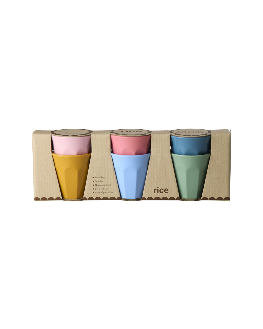 Melamin Bardak - Espresso Boy 6'lı Set
