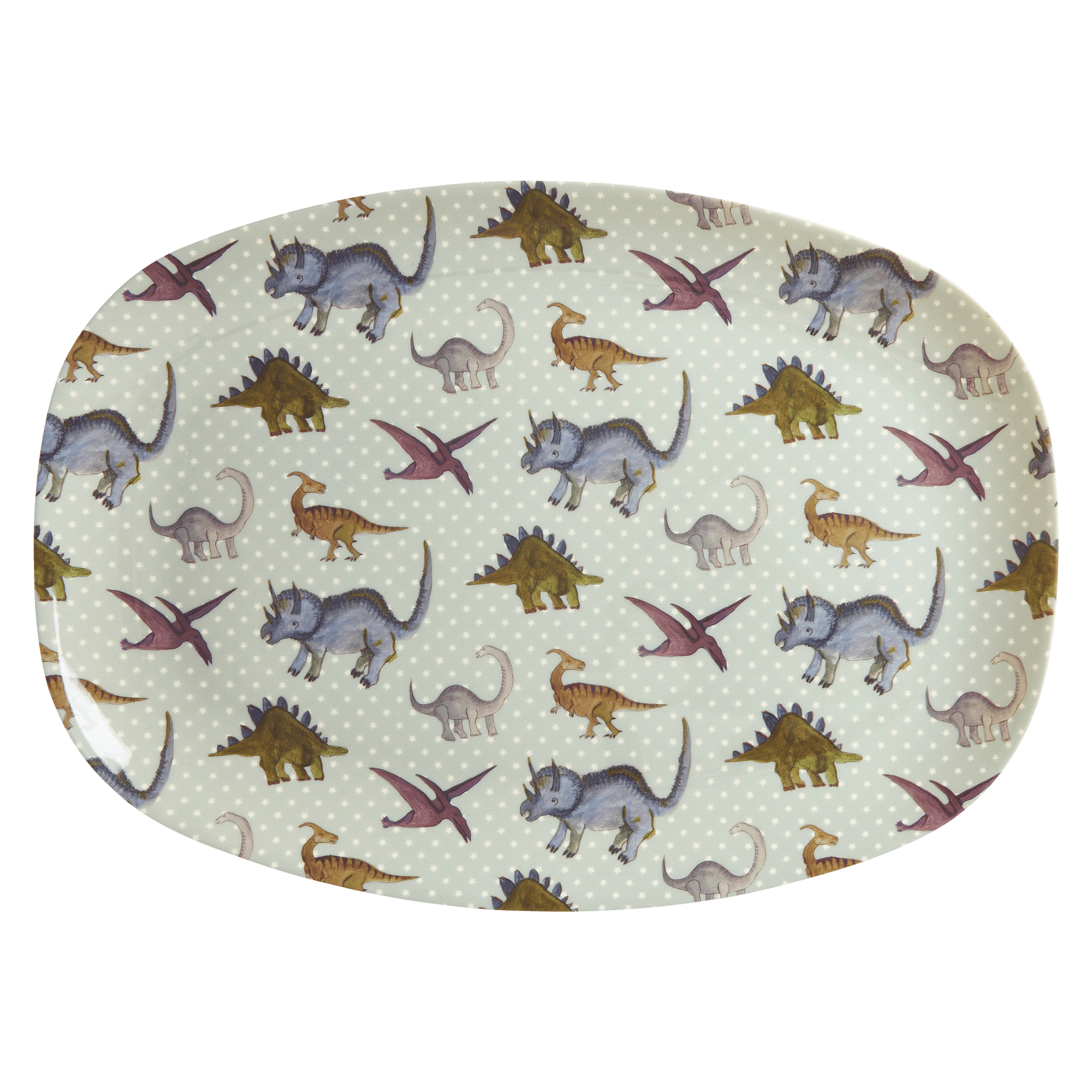 Melamin Dikdörtgen Tabak - Dino Print