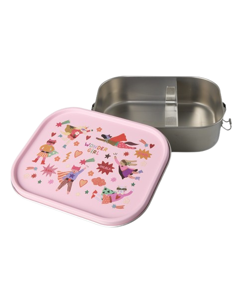 Paslanmaz Çelik Large Saklama Kabı - Pembe Kahraman