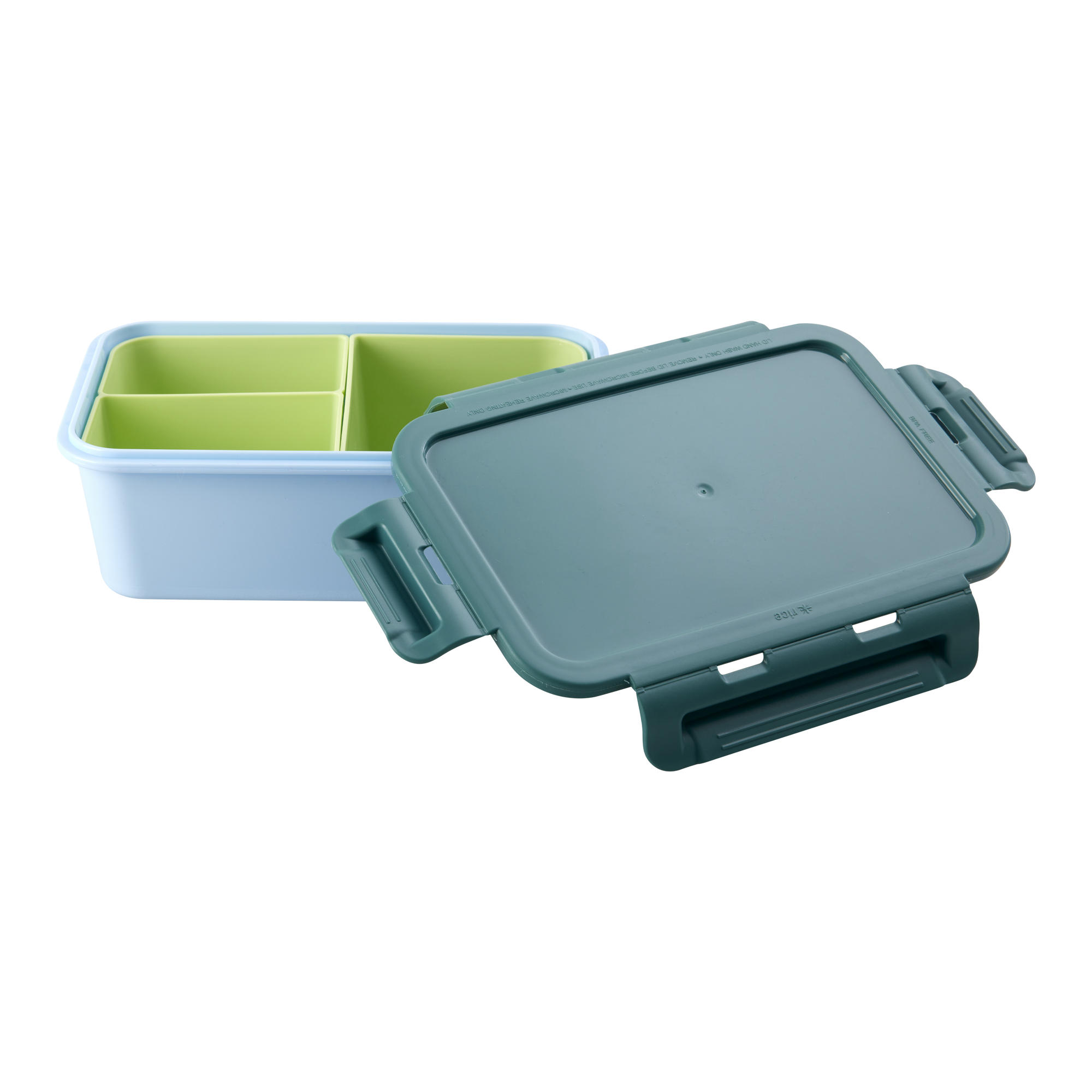 Plastik Lunchbox - Yeşil ve Mavi
