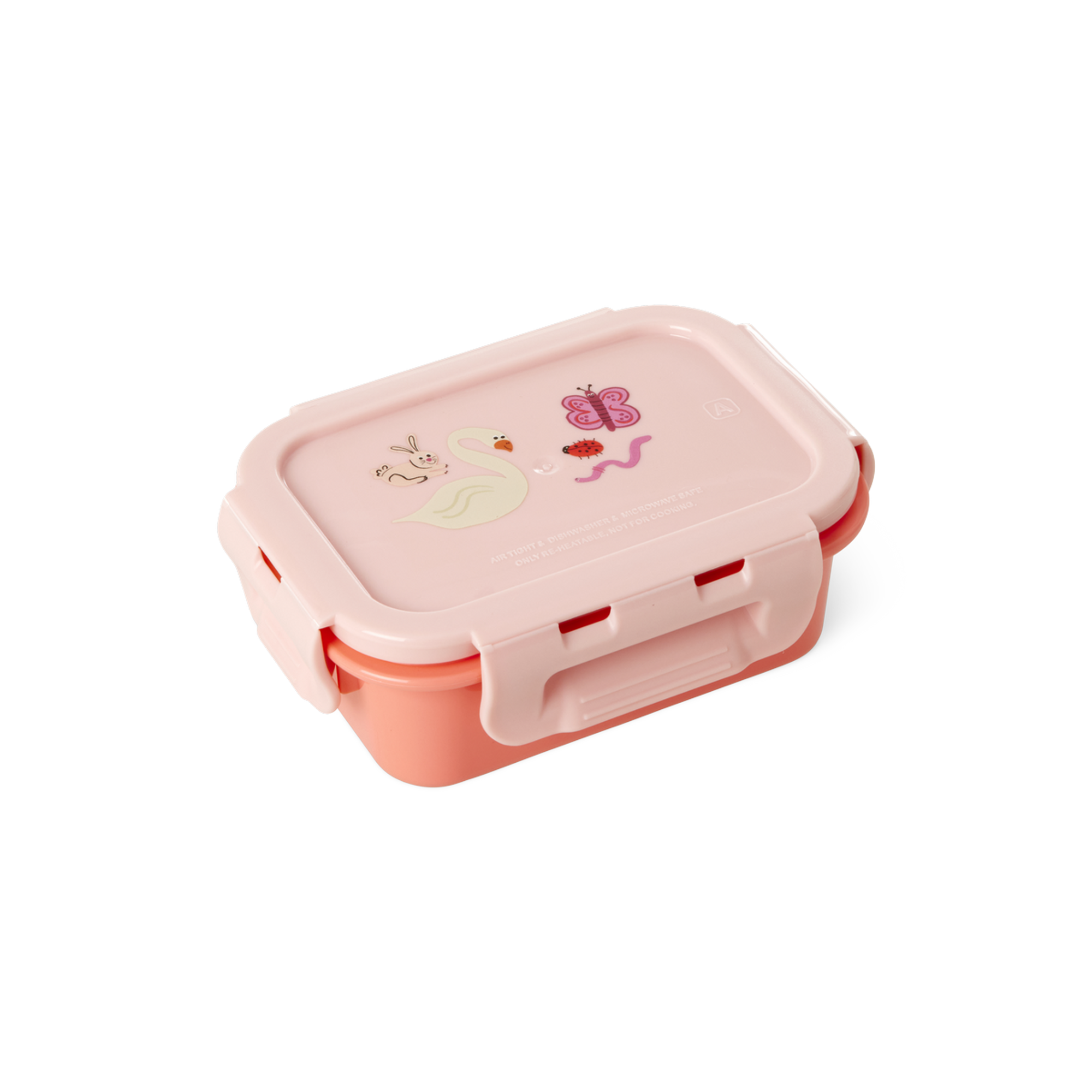 Plastik Small Lunchbox - Pembe Vahşi Yaşam