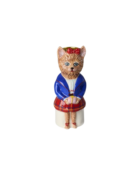 Seramik Şamdan - Kedi