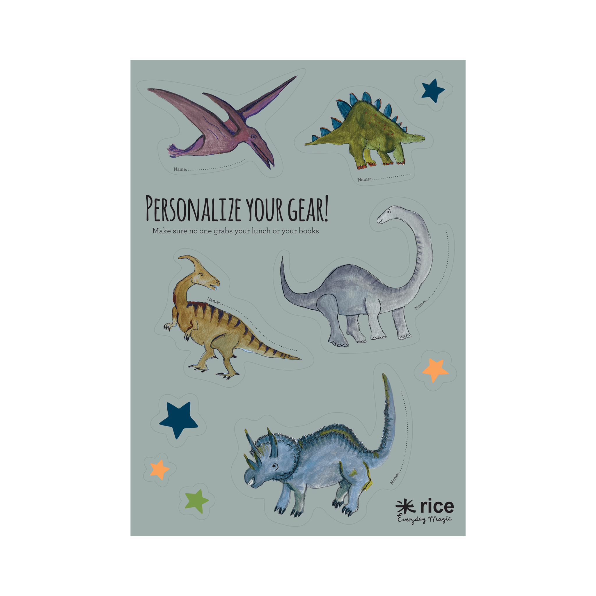 Stickers Lunchbox - Dino