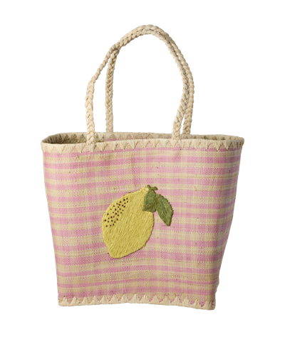 Rafya Large Çanta - Limon