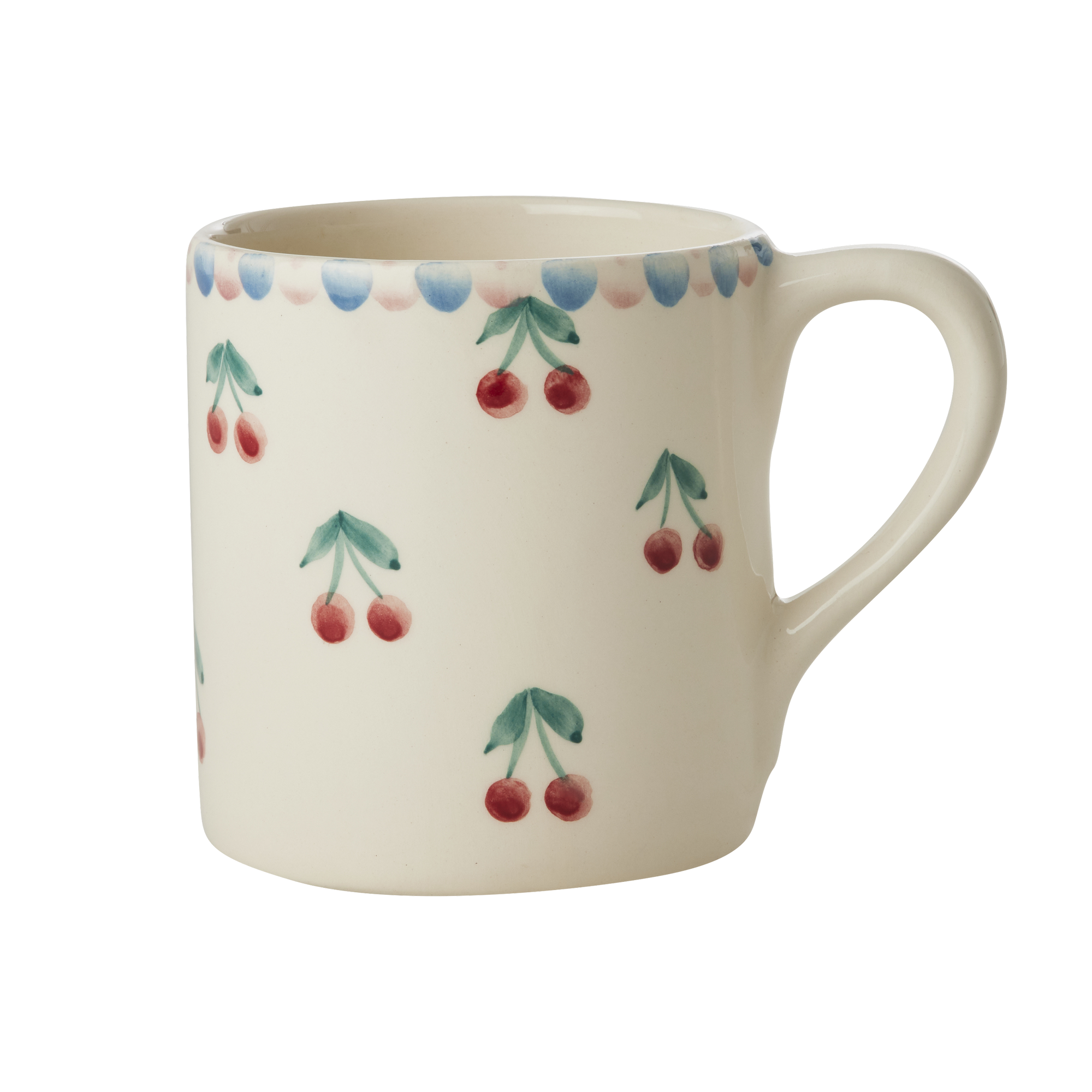 El Yapımı Seramik Mug - Kiraz