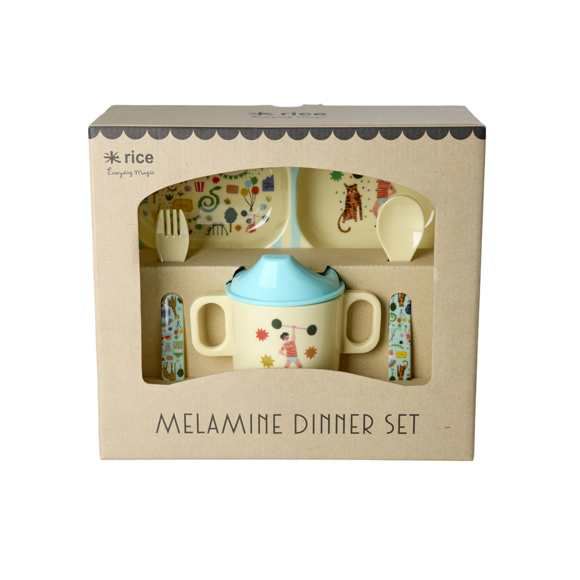 Melamin Çocuk Yemek Seti - Mint Lunapark