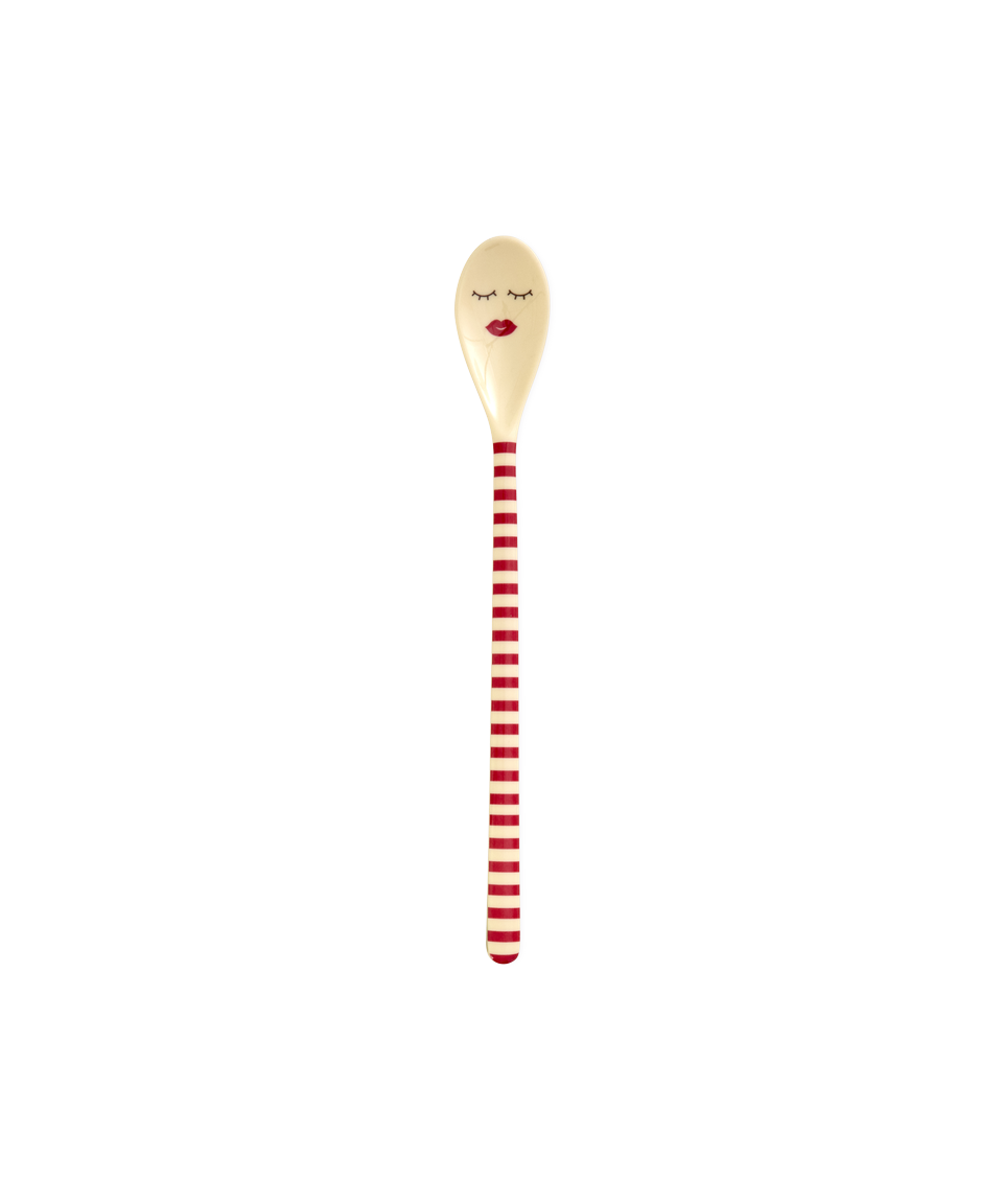 Melamin Latte Kaşığı - Kırmızı