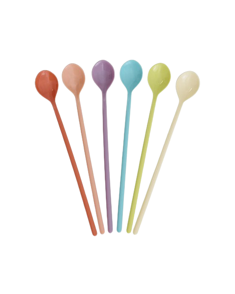 Melamin Latte Kaşık - 6'lı Set