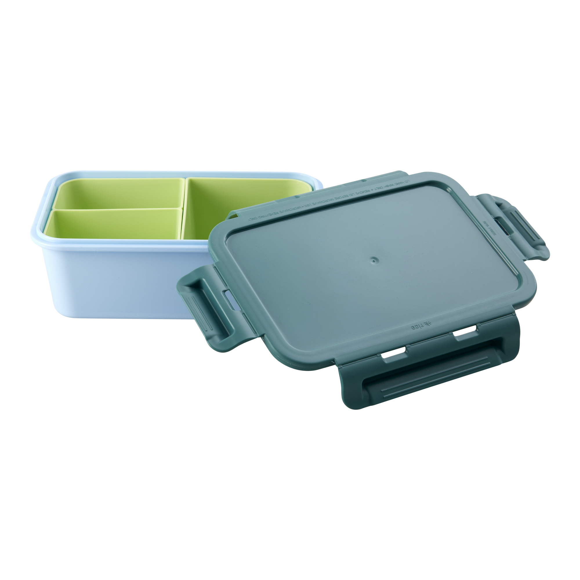 Plastik Lunchbox - Yeşil ve Mavi