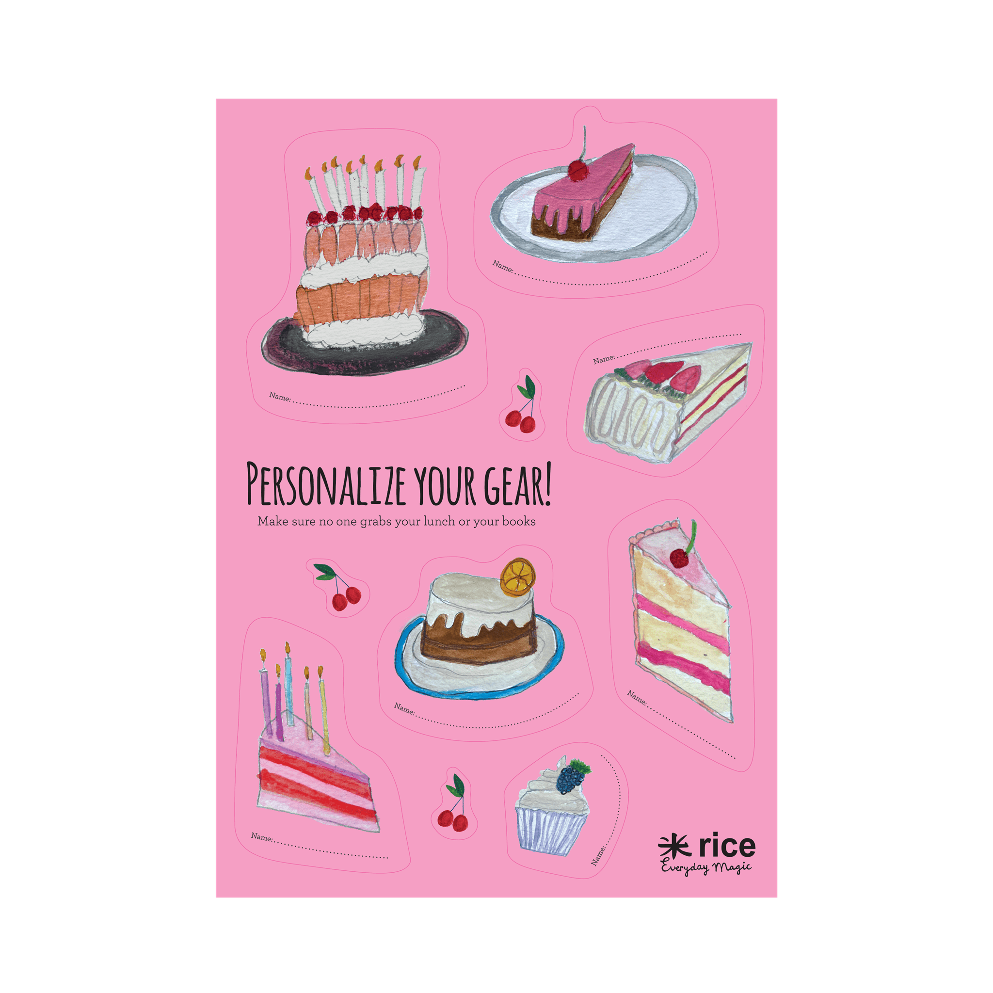 Stickers Lunchbox - Sweet Cake