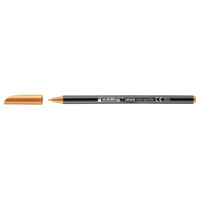 Edding 1200 İnce Uçlu Keçeli Kalem Yuvarlak Uç 1 mm Açık Turuncu