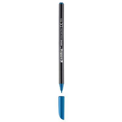Edding 1200 İnce Uçlu Keçeli Kalem Yuvarlak Uç 1 mm Açık Mavi