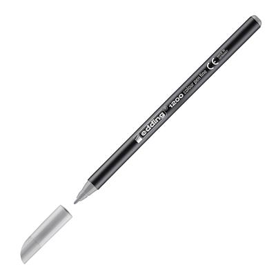 Edding 1200 İnce Uçlu Keçeli Kalem Yuvarlak Uç 1 mm Gümüş