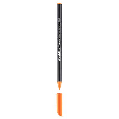 Edding 1200 İnce Uçlu Keçeli Kalem Yuvarlak Uç 1 mm Fosforlu Turuncu