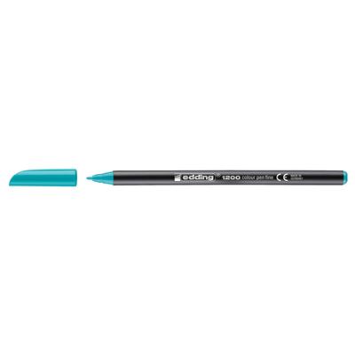 Edding 1200 İnce Uçlu Keçeli Kalem Yuvarlak Uç 1 mm Turkuaz