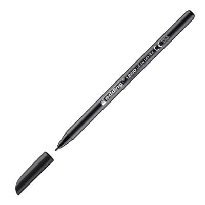 Edding 1200 İnce Uçlu Keçeli Kalem Yuvarlak Uç  1 mm Siyah