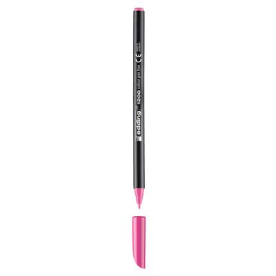 Edding 1200 İnce Uçlu Keçeli Kalem Yuvarlak Uç 1 mm Pembe