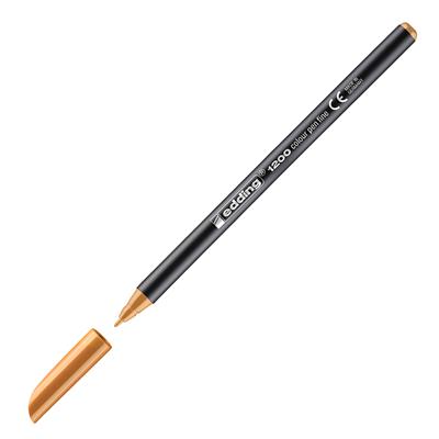 Edding 1200 İnce Uçlu Keçeli Kalem Yuvarlak Uç 1 mm Açık Turuncu