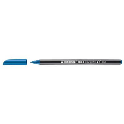 Edding 1200 İnce Uçlu Keçeli Kalem Yuvarlak Uç 1 mm Açık Mavi