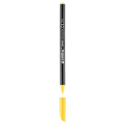 Edding 1200 İnce Uçlu Keçeli Kalem Yuvarlak Uç 1 mm Sarı