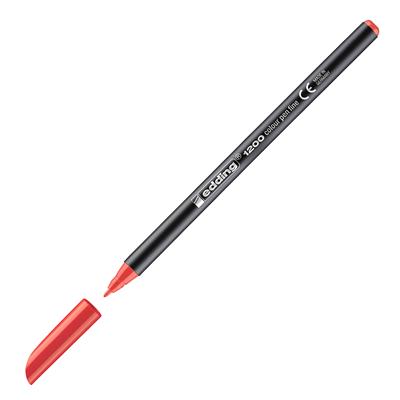 Edding 1200 İnce Uçlu Keçeli Kalem Yuvarlak Uç  1 mm Kırmızı