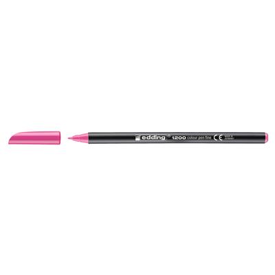Edding 1200 İnce Uçlu Keçeli Kalem Yuvarlak Uç 1 mm Pembe