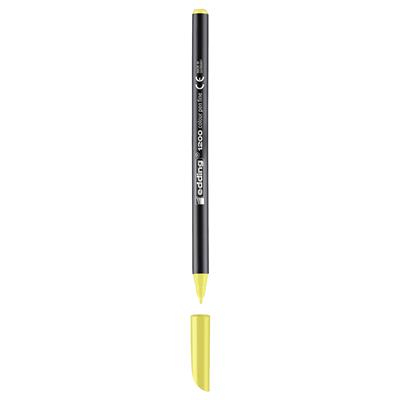 Edding 1200 İnce Uçlu Keçeli Kalem Yuvarlak Uç 1 mm Fosforlu Sarı