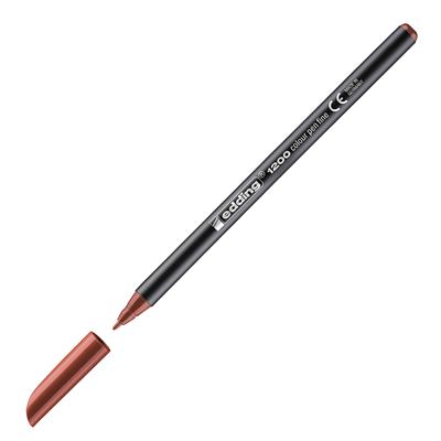 Edding 1200 İnce Uçlu Keçeli Kalem Yuvarlak Uç 1 mm Kahverengi