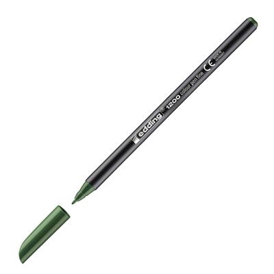 Edding 1200 İnce Uçlu Keçeli Kalem Yuvarlak Uç 1 mm Zeytin Yeşili