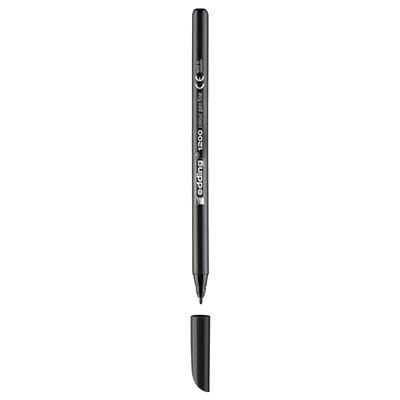 Edding 1200 İnce Uçlu Keçeli Kalem Yuvarlak Uç  1 mm Siyah