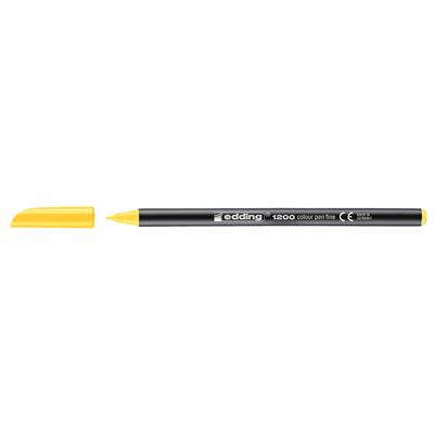Edding 1200 İnce Uçlu Keçeli Kalem Yuvarlak Uç 1 mm Sarı