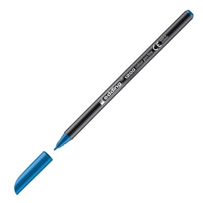 Edding 1200 İnce Uçlu Keçeli Kalem Yuvarlak Uç 1 mm Açık Mavi
