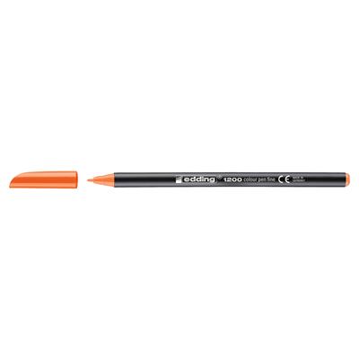 Edding 1200 İnce Uçlu Keçeli Kalem Yuvarlak Uç 1 mm Turuncu