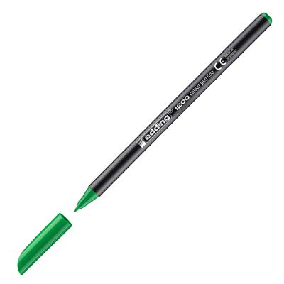 Edding 1200 İnce Uçlu Keçeli Kalem Yuvarlak Uç 1 mm Fosforlu Yeşil