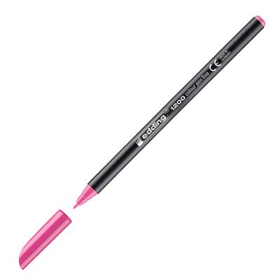Edding 1200 İnce Uçlu Keçeli Kalem Yuvarlak Uç 1 mm Pembe