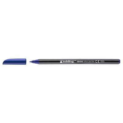 Edding 1200 İnce Uçlu Keçeli Kalem Yuvarlak Uç 1 mm Mavi