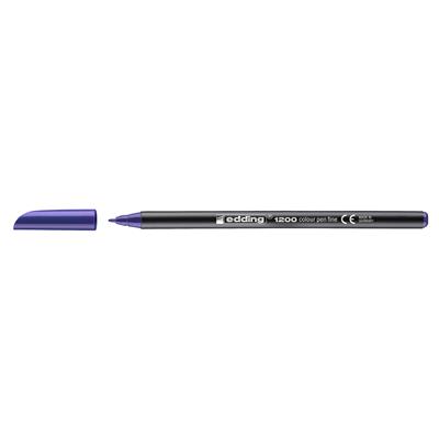 Edding 1200 İnce Uçlu Keçeli Kalem Yuvarlak Uç  1 mm Mor