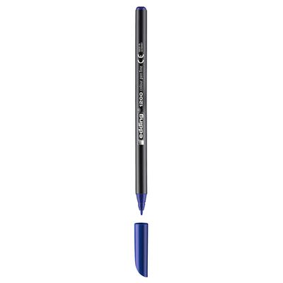 Edding 1200 İnce Uçlu Keçeli Kalem Yuvarlak Uç 1 mm Mavi