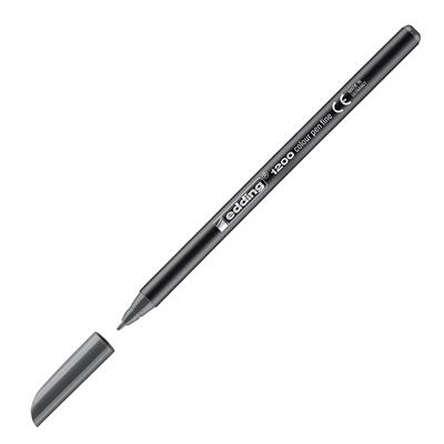 Edding 1200 İnce Uçlu Keçeli Kalem Yuvarlak Uç  1 mm Gri