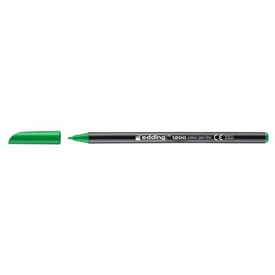 Edding 1200 İnce Uçlu Keçeli Kalem Yuvarlak Uç 1 mm Fosforlu Yeşil