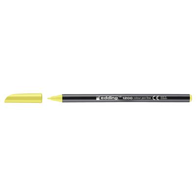 Edding 1200 İnce Uçlu Keçeli Kalem Yuvarlak Uç 1 mm Fosforlu Sarı