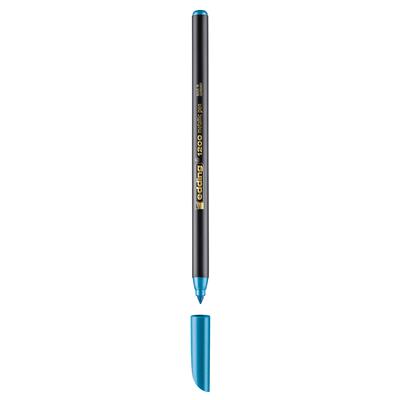 Edding 1200 Metalik Mürekkepli Keçeli Kalem Yuvarlak Uç 1-3 mm Metalik Mavi