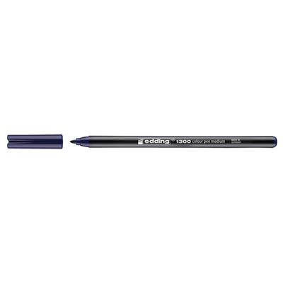 Edding 1300 Orta Uçlu Keçeli Kalem, Yuvarlak Uç, 2 mm, Koyu Mavi