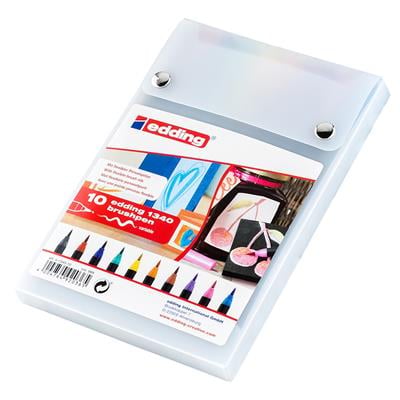 Edding 1340 Fırça Uçlu Keçeli Kalem 10lu Set